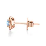 Kolczyki z topazem różowe złoto AJK_026 Kolczyki z topazem różowe złoto AJK_026